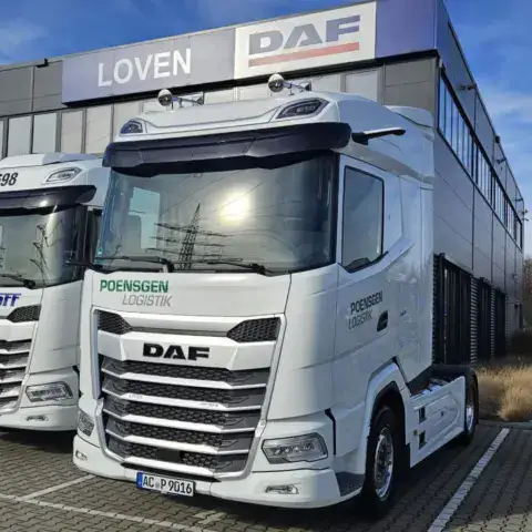 Ausgelieferter LKW DAF XG 480 FT an Poensgen Logistik
